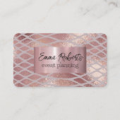 Carte De Visite Peau rose Serpent Marbre classique brillant (Devant)