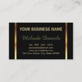 Carte De Visite Peau verte de parties scintillantes et de léopard (Dos)