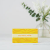 Carte De Visite Peau zébrée et jaune clair (Debout devant)