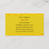 Carte De Visite Peau zébrée et jaune clair (Dos)