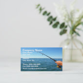 Carte De Visite Pêche (Debout devant)