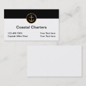 Carte De Visite Pêche à la Charte nautique (Devant / Derrière)