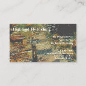 Carte De Visite Pêche à la mouche (Devant)