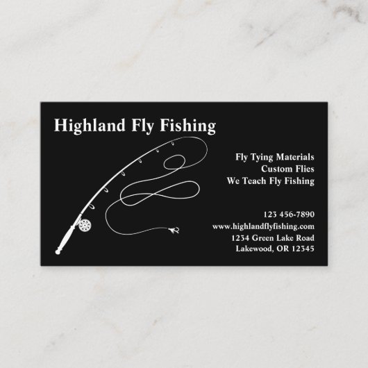 Carte De Visite Pêche à la mouche (Devant)