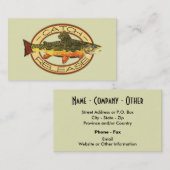 Carte De Visite Pêche à la mouche à la truite (Devant / Derrière)
