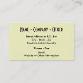 Carte De Visite Pêche à la truite (Dos)