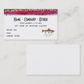 Carte De Visite Pêche à la truite arc-en-ciel (Devant / Derrière)