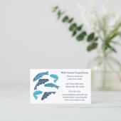 Carte De Visite Pêche à la truite bleue à thème (Debout devant)