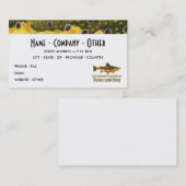 Carte De Visite Pêche à la truite sur mesure (Devant / Derrière)
