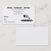 Carte De Visite Pêche amusante (Devant / Derrière)
