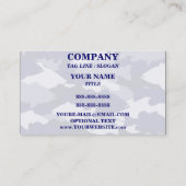 Carte De Visite Pêche au bar bleue de Camo (Dos)