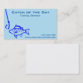 Carte De Visite Pêche Charters de pêche tours de pêche tourisme de (Devant / Derrière)