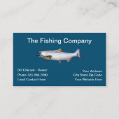 Carte De Visite Pêche Chinook (Devant)