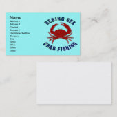 Carte De Visite Pêche de crabe de mer de Béring (Devant / Derrière)