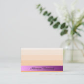 Carte De Visite Pêche de gradient avec le texte rose de coutume de (Debout devant)