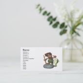 Carte De Visite Pêche de vieille école (Debout devant)