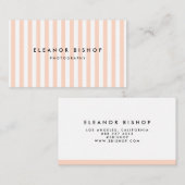 Carte De Visite Pêche et motif blanc de filets modernes (Devant / Derrière)