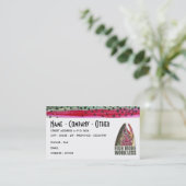 Carte De Visite Pêche humoristique (Debout devant)