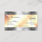 Carte De Visite Pêche ivoirienne dynamique avec bordures d'argent  (Dos)