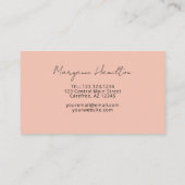 Carte De Visite Pêche Monogramme moderne (Dos)