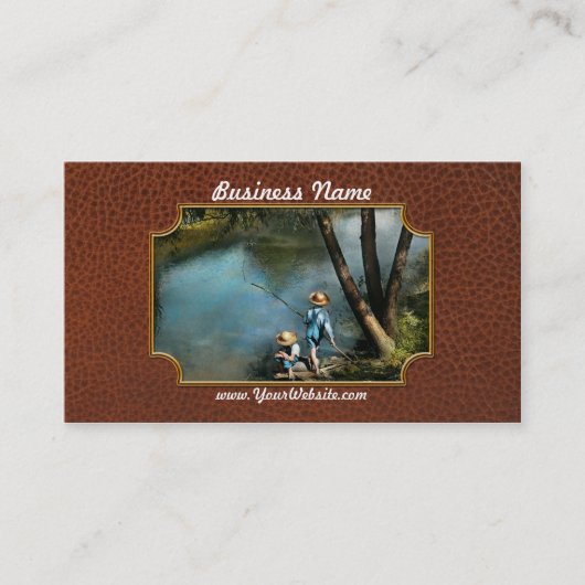 Carte De Visite Pêche - Pêche terminée" - 1940 (Devant)