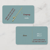 Carte De Visite Pêche Polonais d'or (Devant / Derrière)