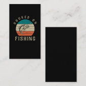 Carte De Visite Pêche rétro Pêche au canon Funny Pêche au bar (Devant / Derrière)