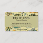 Carte De Visite Pêche scientifique vintage (Dos)