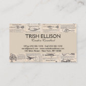 Carte De Visite Pêche vintage leures : pêcheur d'antiquité des ann (Dos)