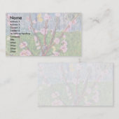 Carte De Visite Pêcher de floraison par Vincent van Gogh (Devant / Derrière)