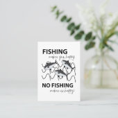 Carte De Visite Pêches Nageant Dans L'eau Pêche (Debout devant)