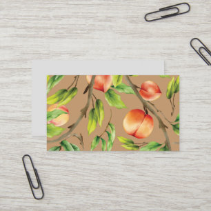 Carte De Visite Pêches sur l'arbre
