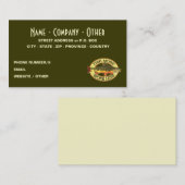 Carte De Visite Pêcheur à la mouche de Brook Trout (Devant / Derrière)