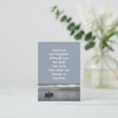 Carte De Visite Pêcheur de bateau de pêche Memorial Keepsaké (Debout devant)