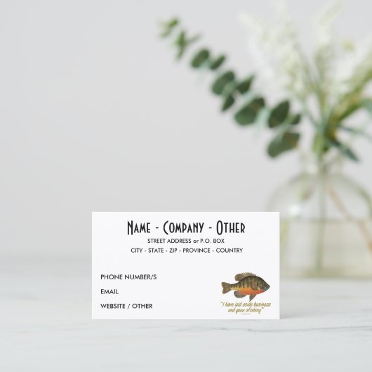 Carte De Visite Pêcheur de Bream (Debout devant)