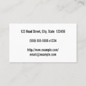 Carte de visite pédiatrique personnalisable et sim (Dos)