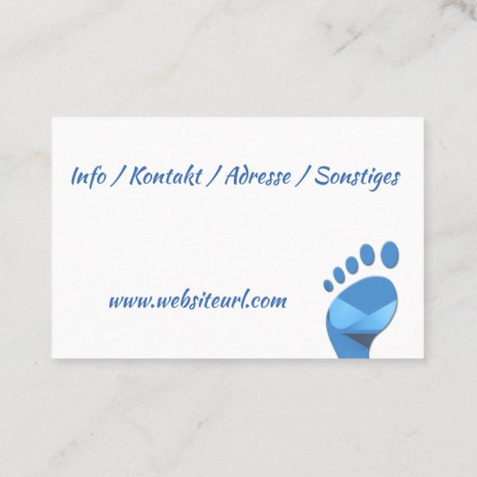 Carte De Visite Pédicure (Dos)