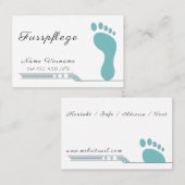 Carte De Visite Pédicure (Devant / Derrière)