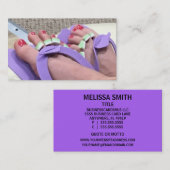 Carte de visite pédicure (Devant / Derrière)