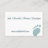 Carte De Visite Pédicure (Dos)