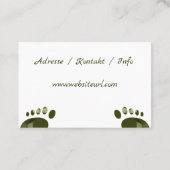 Carte De Visite Pédicure (Dos)