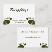 Carte De Visite Pédicure (Devant / Derrière)