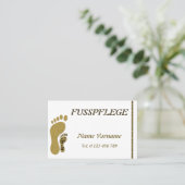 Carte De Visite Pédicure (Debout devant)