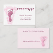 Carte De Visite Pédicure (Devant / Derrière)