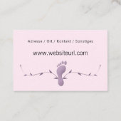 Carte De Visite Pédicure (Dos)