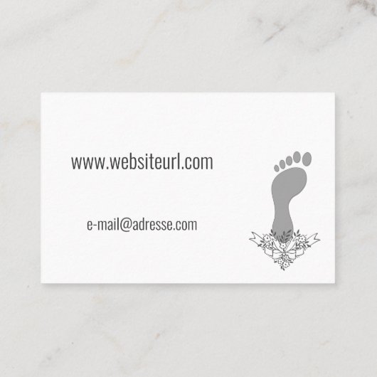 Carte De Visite Pédicure (Dos)