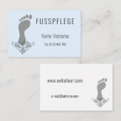 Carte De Visite Pédicure (Devant / Derrière)