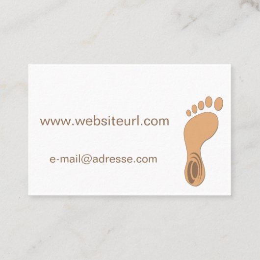 Carte De Visite Pédicure (Dos)