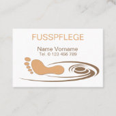 Carte De Visite Pédicure (Devant)