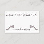 Carte De Visite Pédicure (Dos)